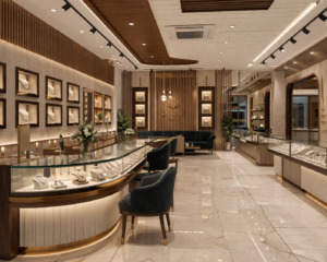 showroom interor design thane